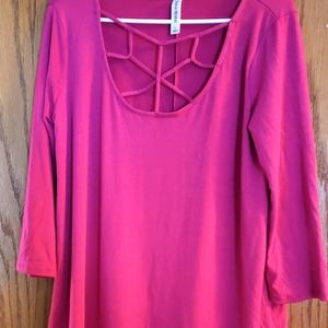 Fuchsia tunic size large